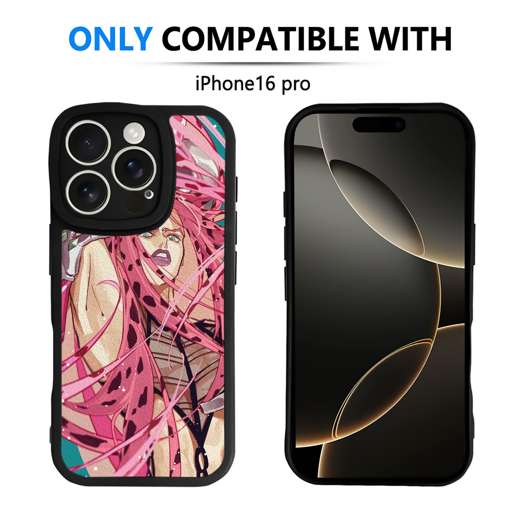 （画像用） ジョジョの奇妙な冒険 JoJo's Bizarre Adventure 【iPhone 16シリーズ対応】シリコンスマホケース（レザー調） 材質：シリコン